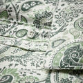 RODGERSIA Duvet cover and 2 pillowcases, green/white, 200x200/50x60 cm