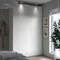 PAX / HASVIK Wardrobe combination, white/white, 150x66x236 cm