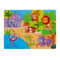 Smily Play Wooden Puzzle Zoo18m+