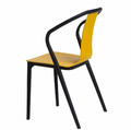 Chair Bella, black/yellow