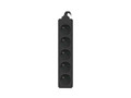 Lanberg Power Strip 5xFR, full CU, 1.5m, black