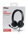 Trust On-ear Headset USB RYDO, black