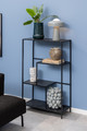 Shelving Unit Infinity, low, black marble