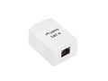 Surface mount box 1x RJ45 Cat.6 white