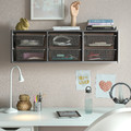 TROFAST Wall storage, grey/dark grey, 99x21x30 cm