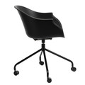 Chair with Castors Roundy, black