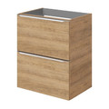 Goodhome Wall-mounted Basin Cabinet Imandra Slim 50cm, oak