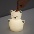 TÖVÄDER LED night light, bear battery-operated