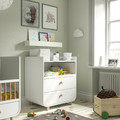 MYLLRA Changing table with drawers, white