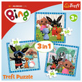 Trefl Children's Puzzle 3in1 Bing 3+