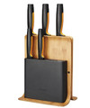 Fiskars Functional Form Bamboo Knife Block 5 Knives 1057552