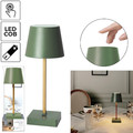 LED Lamp Blanca, touch contro, battery-operated, green