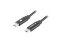 Lanberg Cable USB-C M/M 2.0 CA-CMCM-40CU-0010-Black 1m