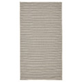 VIRKLUND Rug flatwoven, in/outdoor, white/beige/dark grey, 80x150 cm