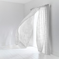 APELSTÄVMAL Curtains, 1 pair, white, 145x300 cm