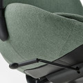 HATTEFJÄLL Office chair with armrests, Gunnared green/black
