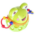 Bam Bam Animal Rubber Ball with Rattle Frog 6m+