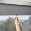 TRETUR Block-out roller blind, light grey, 120x195 cm