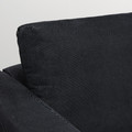 VIMLE 4-seat sofa with chaise longue, Saxemara black-blue