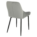 Upholstered Chair Floyd Velvet, grey