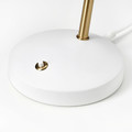 ISNÅLEN LED work lamp, white/brass-colour