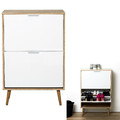 Shoe Cabinet Sabana, white/natural