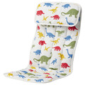 POÄNG Children's armchair cushion, Medskog, dinosaur pattern