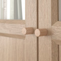 OXBERG Panel/glass door, oak effect, 40x192 cm