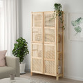 IVAR Shelving unit with doors, pine, 89x30x179 cm