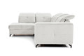 Corner Sofa-Bed Left Belavio L Raven 22, light beige