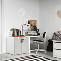 SMÅSTAD / PLATSA Cabinet, white grey, with 1 shelf, 60x55x63 cm