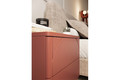 Bedside Table Nightstand Sonatia II 45 cm, burgundy