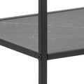 Shelving Unit Infinity, low, black marble