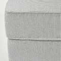 ROCKSJÖN Footstool, Klovsta grey/white