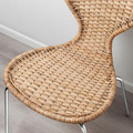 ÄLVSTA Chair, handmade rattan/Sefast chrome-plated