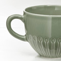 STRIMMIG Mug, stoneware pale grey-green, 36 cl