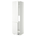 METOD High cab f fridge/freezer w 2 doors, white, Ringhult white, 60x60x220 cm