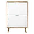 Shoe Cabinet Sabana, white/natural