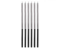 Birthday Candles Platinum 14.5cm 6pcs, silver