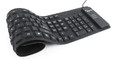 KB-109F-B Flexible keyboard, USB + PS/2 combo, black color, US layout