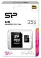 Silicon Power Memory Card microSDXC 256GB U1 10MB/S CL10 elite + Adapter