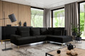 Corner Sofa-Bed Right Nicole L Salvador 19 Agmamito/black, gold legs