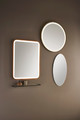 Dubiel Vitrum Round Mirror Moon with LED Lighting 70 cm