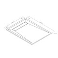 GoodHome Shower Tray Luiro, rectangular, 90x120 cm, white