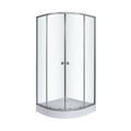 Shower Enclosure Arkell 90 x 90 x 12 cm, low shower tray, transparent