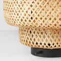 SINNERLIG LED table lamp, bamboo/handmade dimmable