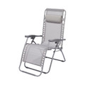 Garden Armchair Adjustable Foldable Bergama, grey