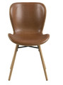 Chair Batilda Retro, brandy/natural