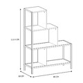 Shelving Unit Stairs Edison M, natural/black