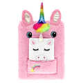 Plush Notebook Diary Unicorn